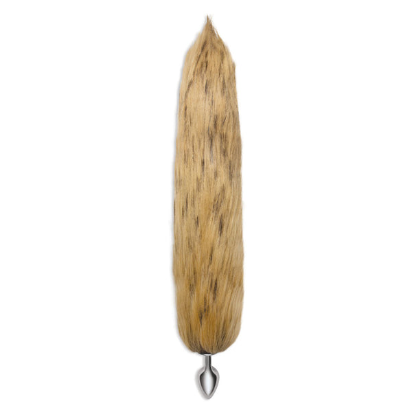 Whipsmart Furry Tales 14 Inch Brown Fox Tail Metal 6.3 Cm Butt Plug With Non Vibrating Butt Plugs