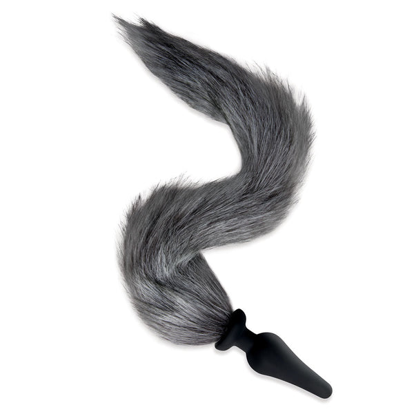 Whipsmart Furry Tales Foxtail Play Set Grey Butt Plug & Ears Non Vibrating Butt Plugs
