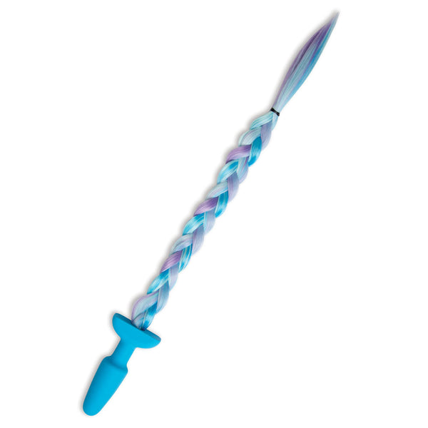 Whipsmart Furry Tales Silicone Unicorn Butt Plug Blue 8.9 Cm With Tail Vibrating Butt Plugs