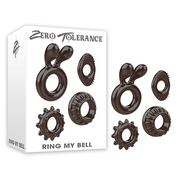 Zero Tolerance Ring My Bell Black Set Of 4  Rings