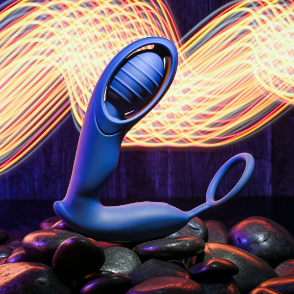 Zero Tolerance Extra Mile Blue Usb Rechargeable Vibrating Prostate Massager Vibrating Butt Plugs