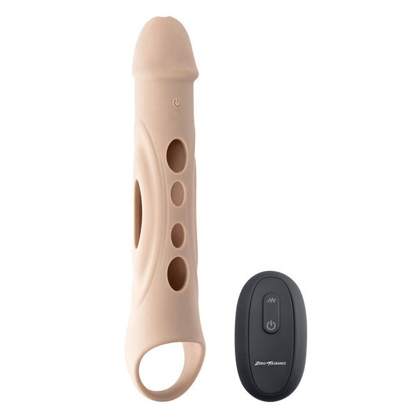 Zero Tolerance Big Boy Extender Light Flesh Usb Rechargeable Vibrating  Extension Sleeve  Extenders & Enlargers