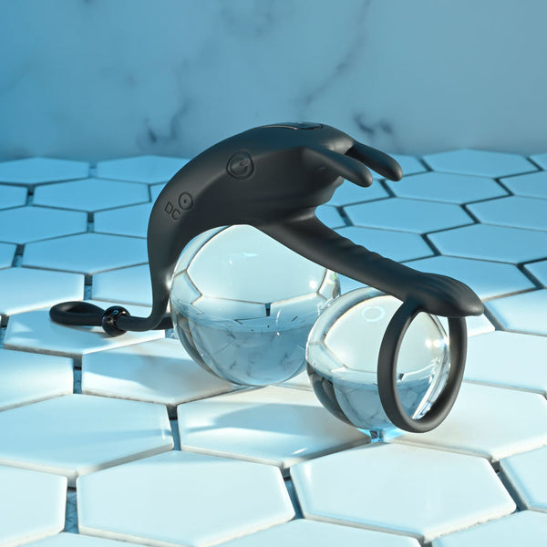 Zero Tolerance Saddle Up Black Usb Rechargeable Vibrating  & Ball Rings  Rings