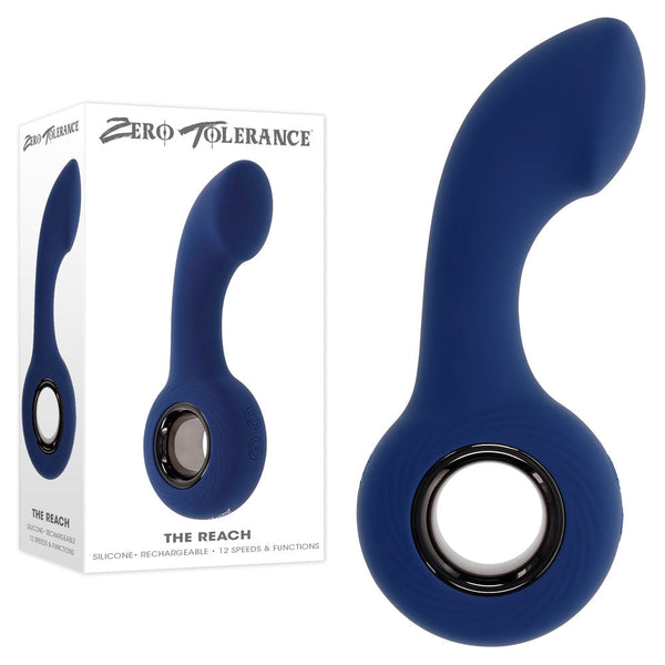 Zero Tolerance The Reach Blue 13.8 Cm Usb Rechargeable Vibrating Anal Plug Vibrating Butt Plugs
