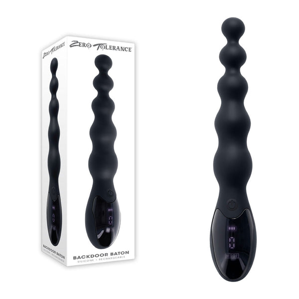 Zero Tolerance Backdoor Baton Black 24 Cm Usb Rechargeable Vibrating Anal Beads Anal Balls & Beads