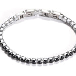 Bracelets Veile Studios Adjustable Detachable Titanium Steel Double Buckle Zircon Tennis Bracelet