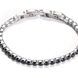 Bracelets Veile Studios Adjustable Detachable Titanium Steel Double Buckle Zircon Tennis Bracelet