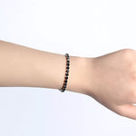 Bracelets Veile Studios Adjustable Detachable Titanium Steel Double Buckle Zircon Tennis Bracelet