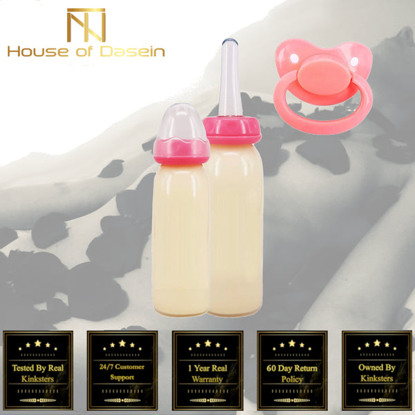 Little One Bottle With Adult Pacifier Abdl Ddlg  Daddy Dom Abdl Pacifiers