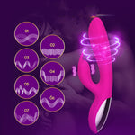 Rabbit Vibrators Female Silicone Vibrator Usb Charging Frequency Conversion