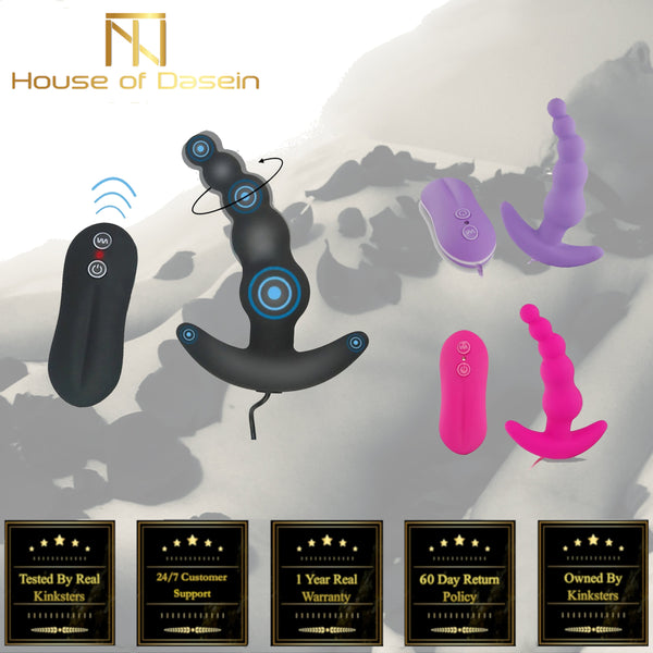 Anal Beads  10 Speeds Remote Prostate Massager Butt Plug Prostate Stimulators