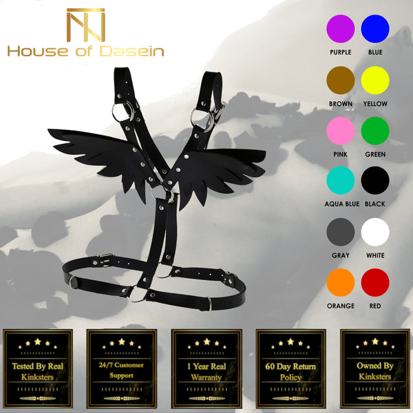 Angel Wings Body Harness 16 Colours  Fetish Clothing   Clothing