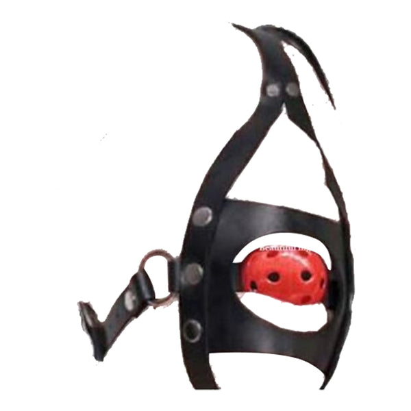 Ball Gag Head Harness Mask Muzzle Blindfold  Kink  Fetish Restraints Gags