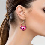 Veile Studios Romantic Key Heart Lock Acrylic Types And B Unisex New Collection Earrings