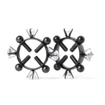 House Of Dasein  2Pcs Nipple Clamps Stainless Steel Crystal Ring Breast Clips Stimulator Erotic Sm Toys For Women 5 Colors Choose Nipple & Clitoral To