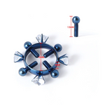 House Of Dasein  2Pcs Nipple Clamps Stainless Steel Crystal Ring Breast Clips Stimulator Erotic Sm Toys For Women 5 Colors Choose Nipple & Clitoral To