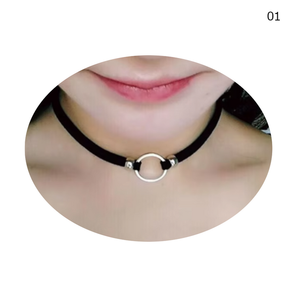 Day Collar Choker Necklace Slave Play  Fetish Collars & Leashes