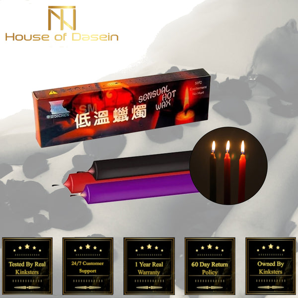 3 / Pcs Wax Play Candles Temperature  Kink Fetish Restraints Sensation Play