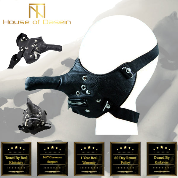 Humiliation Play Long Nose Mask  Gear Sex Toys For Couples Gags