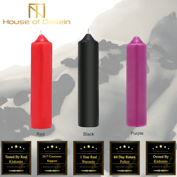 Purple Red Black Wax Candle For Temperature Play Sensation Play