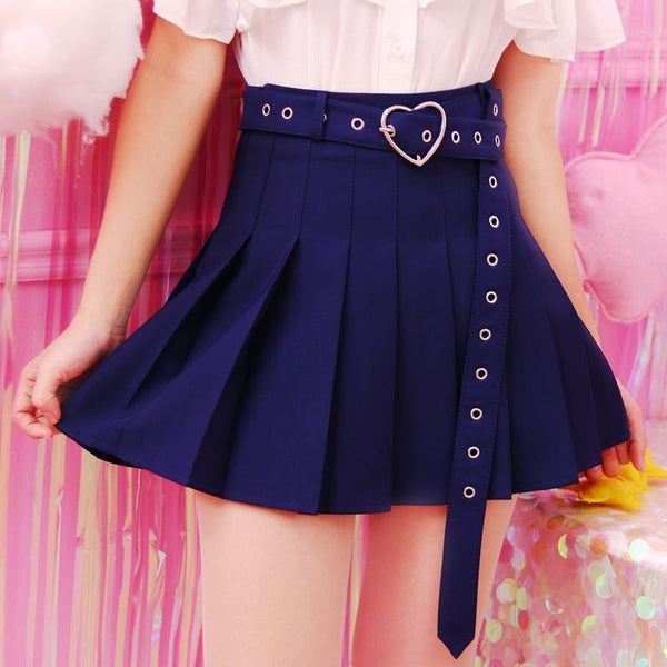 Belted Heart Skirt Skirts