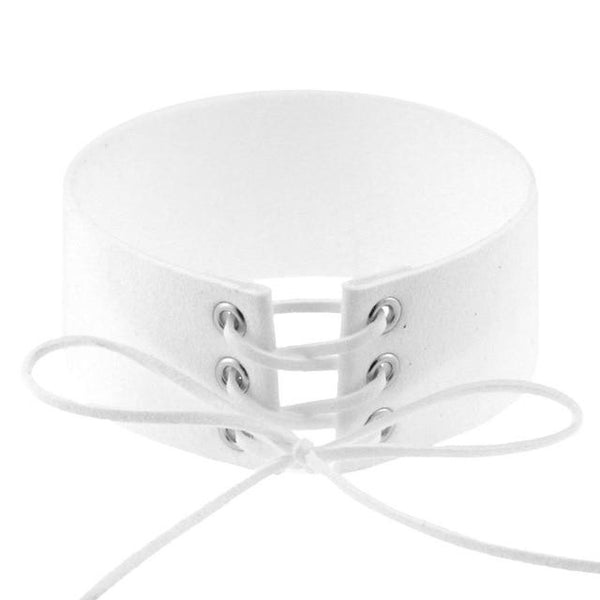 Lace Up Collar  Submissive Choker Necklace  Restraints Collars & Leashes