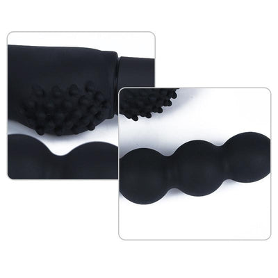 Black Anal Beads 10 Speed Clitoral  Prostate Massager Butt Plug  Prostate Stimulators