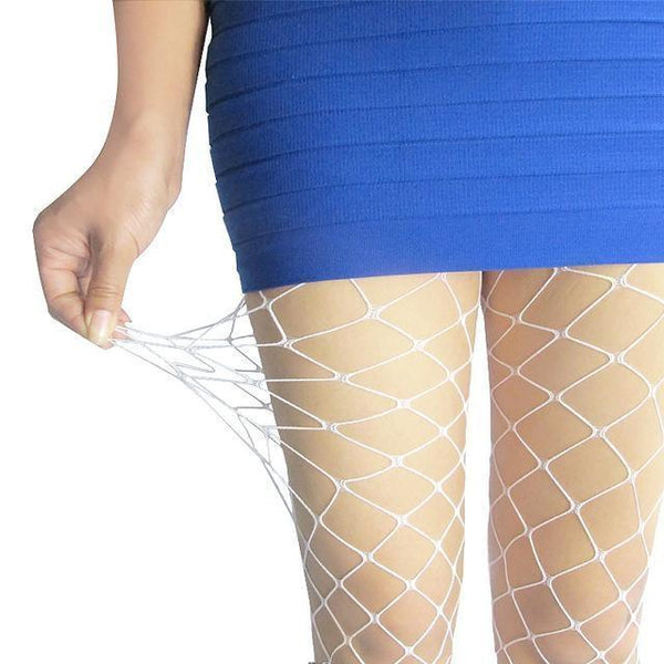 Black Fishnet Lingerie Mesh Stretchy Durable For Women Stockings