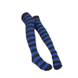 Black Blue Thigh Highs Socks