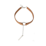 Collars & Leashes House Of Dasein Black Brown Velvet Choker Boho Dainty Rope Bar Pedant Circle Necklaces For Women