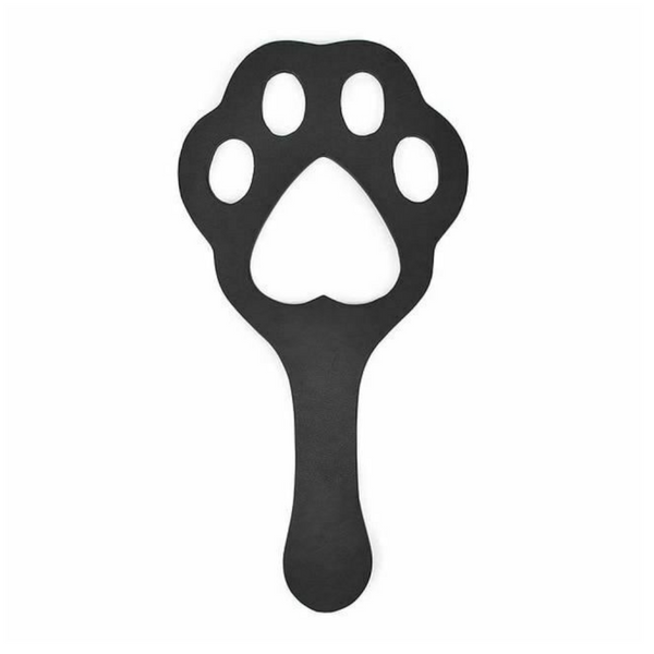 Black Dog Paw Spanking Paddle Pu Leather  Toy Impact Pet Play Fetish Paddles