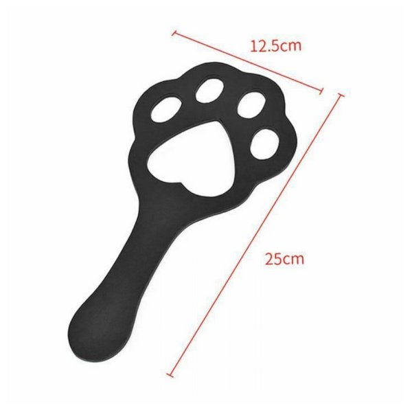 Black Dog Paw Spanking Paddle Pu Leather  Toy Impact Pet Play Fetish Paddles