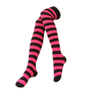 Black Pink Thigh Highs Socks