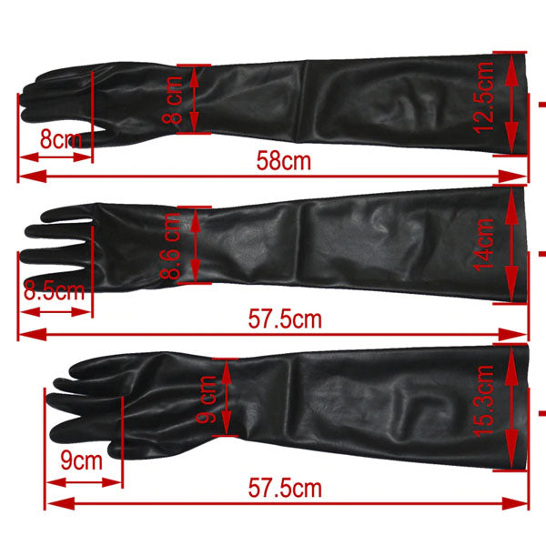 Black Red Pink Latex Long Gloves Fetish Clothing  Kink Dominatrix Mistress Gloves & Mittens