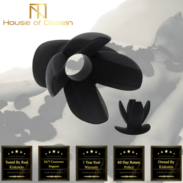 Black Anal Plug Spreader Silicone Butt Dilator Speculum  Medical Fetish Non Vibrating Butt Plugs