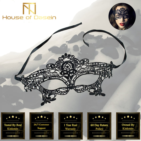 Black Lace  Erotic Eye Mask Cosplay  Kink  Fetish Restraints Fetish Masks