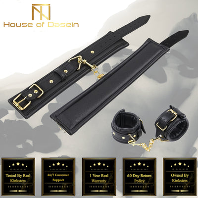 Soft Black Hand Ankle Cuffs  Restraints  Fetish Cuffs & Shackles