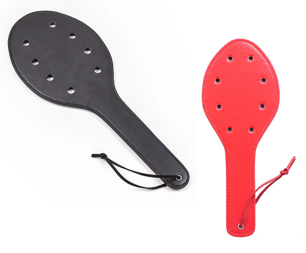 Black Or Red Spanking Paddle Holes Impact Play Fetish Sex Whip  Kink Paddles