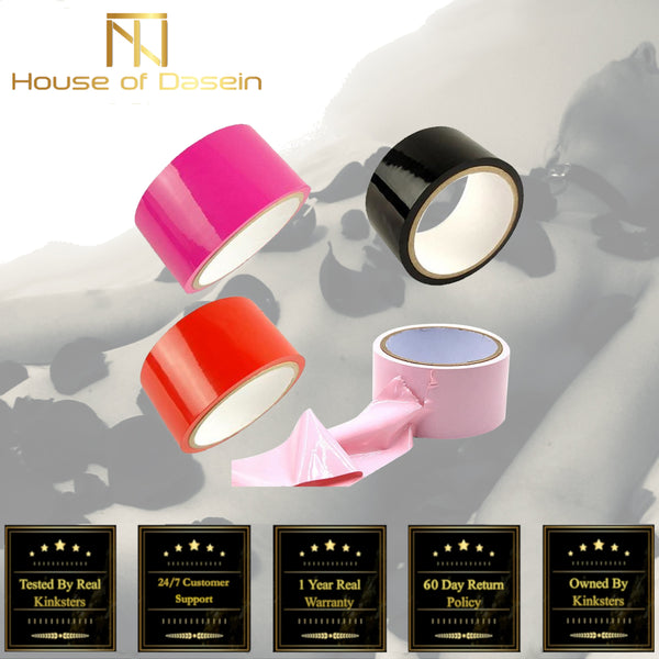 Black Red Pink  Body Duct Tape Restraints Kink  Fetish Play Cuffs & Shackles