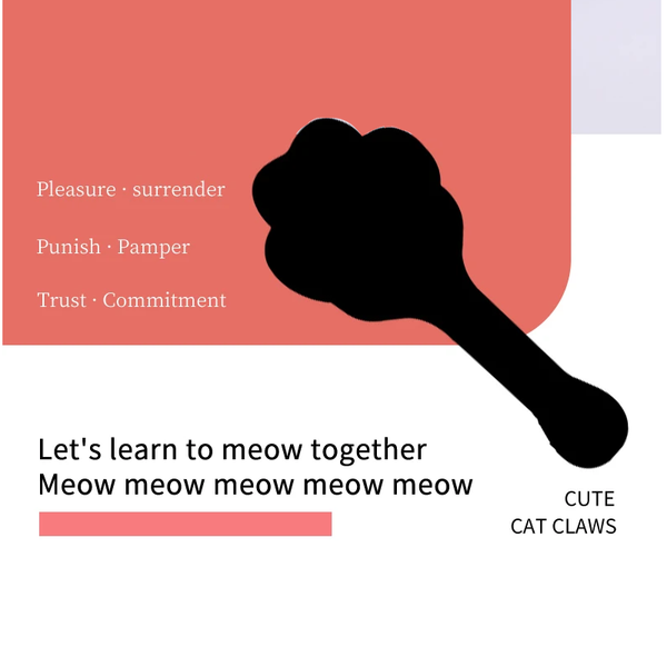 Cute Paw Print Spanking Paddle  Impact Play Toys Paddles