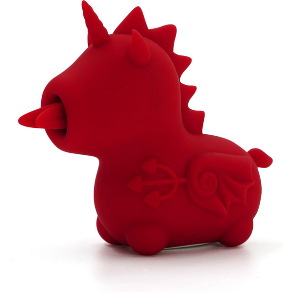 Unihorn Blaze Diablo Fork Tongue Massager Red Clitoral s