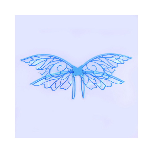 Blue Enchanting Iridescent Fairy Sparkle Butterfly Elf For Costume Parties Cosplay & Dress Up Fun Wings