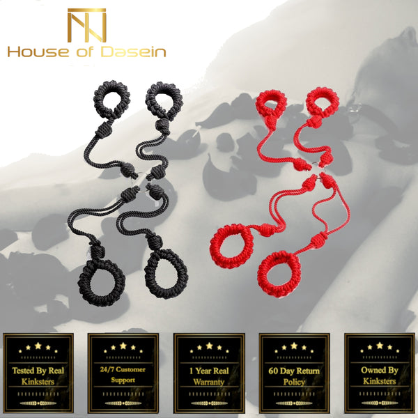 Braided Shibari Rope  Handcuffs Ankle Cuffs Restraints  Hogtie Cuffs & Shackles