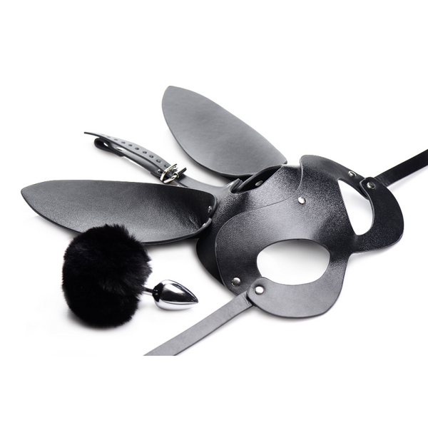 Bunny Tail Anal Plug And Mask Set Butt Plug Tails
