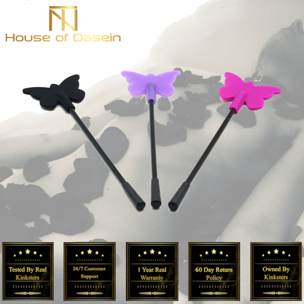 Butterfly Silicone Crop Spanking Paddle Sex Whip  Impact Play Fetish Crops