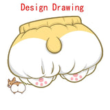 Cute Corgi Puppy Sleep Bottoms Shorts Women Lolita Bloomers Men's Shorts