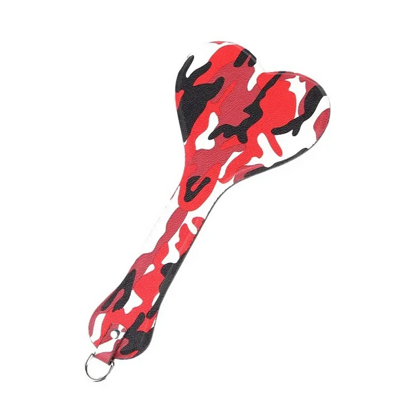 Camouflage Red Spanking Paddle   Restraints Impact Toys Paddles