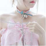 Candy Bell Leash Collar Bdsm Kawaii Accessories