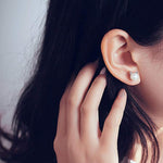 Veile Studios Cat Silk Pearl Anna Sterling Silver Cultured Earrings