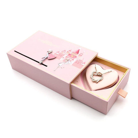 Jewellery Boxes Veile Studios Love Castle Jewellery Box Ring Necklace Storage Organising Jewelry Pink